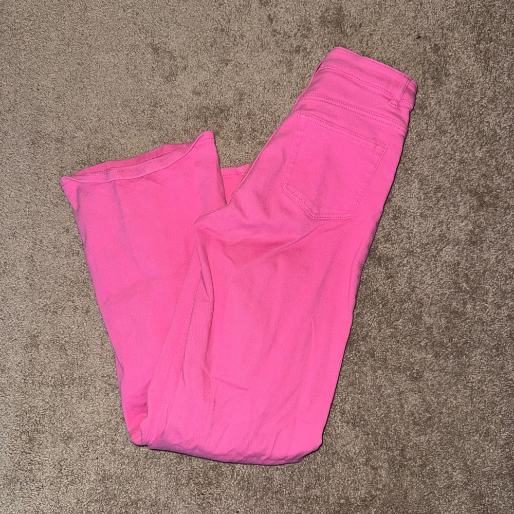 Divided Bright Pink High-Waisted Straight Leg Pants - Size 2 - Vibrant Pants